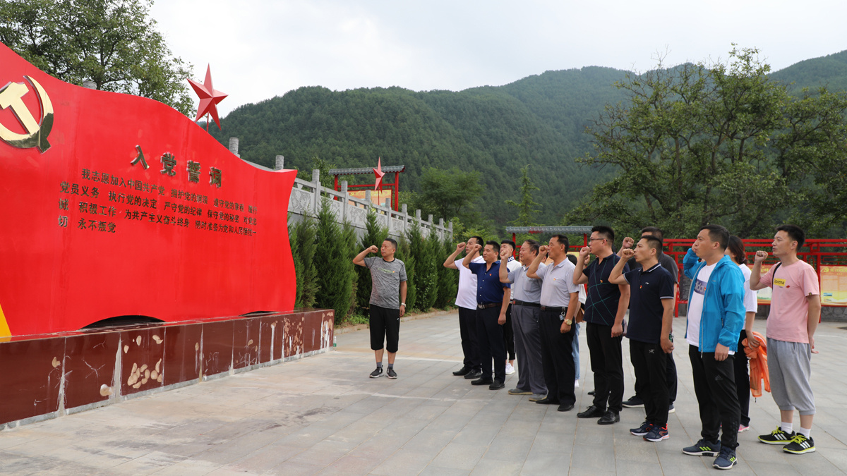 栾川党建“花儿”开　郑州客人学习来