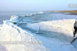 春回大地 我国最大内陆淡水湖出现推冰奇观