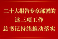 二十大报告专章部署的这三项工作，总书记持续推动落实