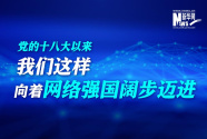 党的十八大以来，我们这样向着网络强国阔步迈进