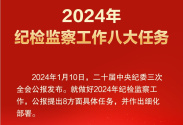 一图速览｜2024年纪检监察工作八大任务